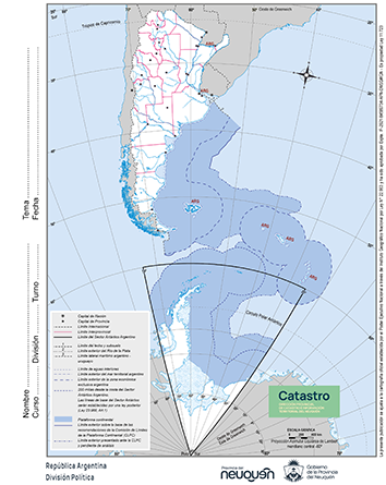 Argentina Bicontinental Político