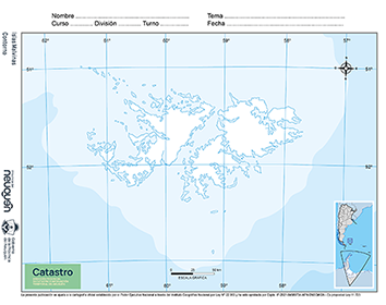 Islas Malvinas Político Contorno