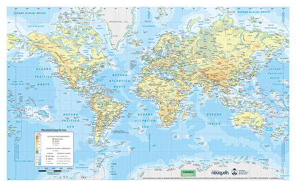 Planisferio Físico Político